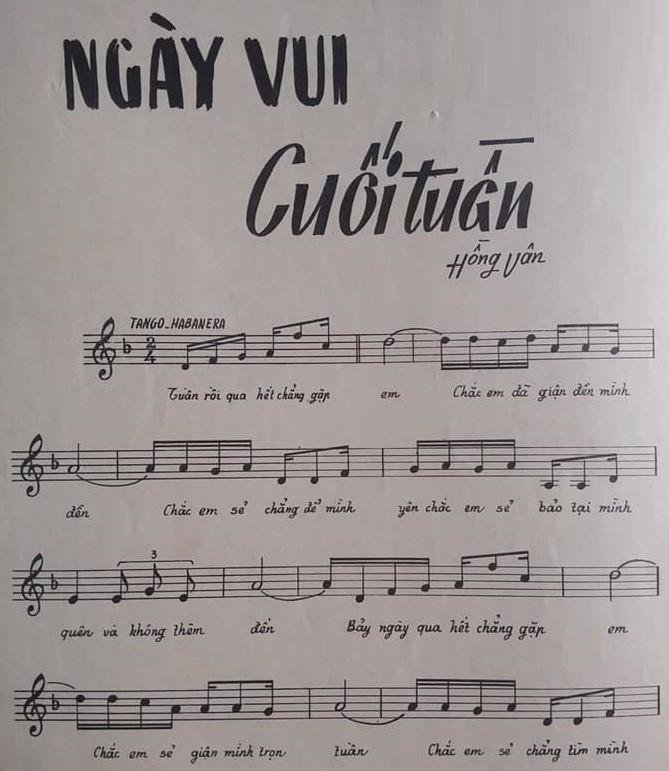 Sheet nhạc Ngày Vui Cuối Tuần